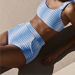 ▪️NWT Seea x Free People Georgia High Waist Surf Bikini bottom Vintage Inspired